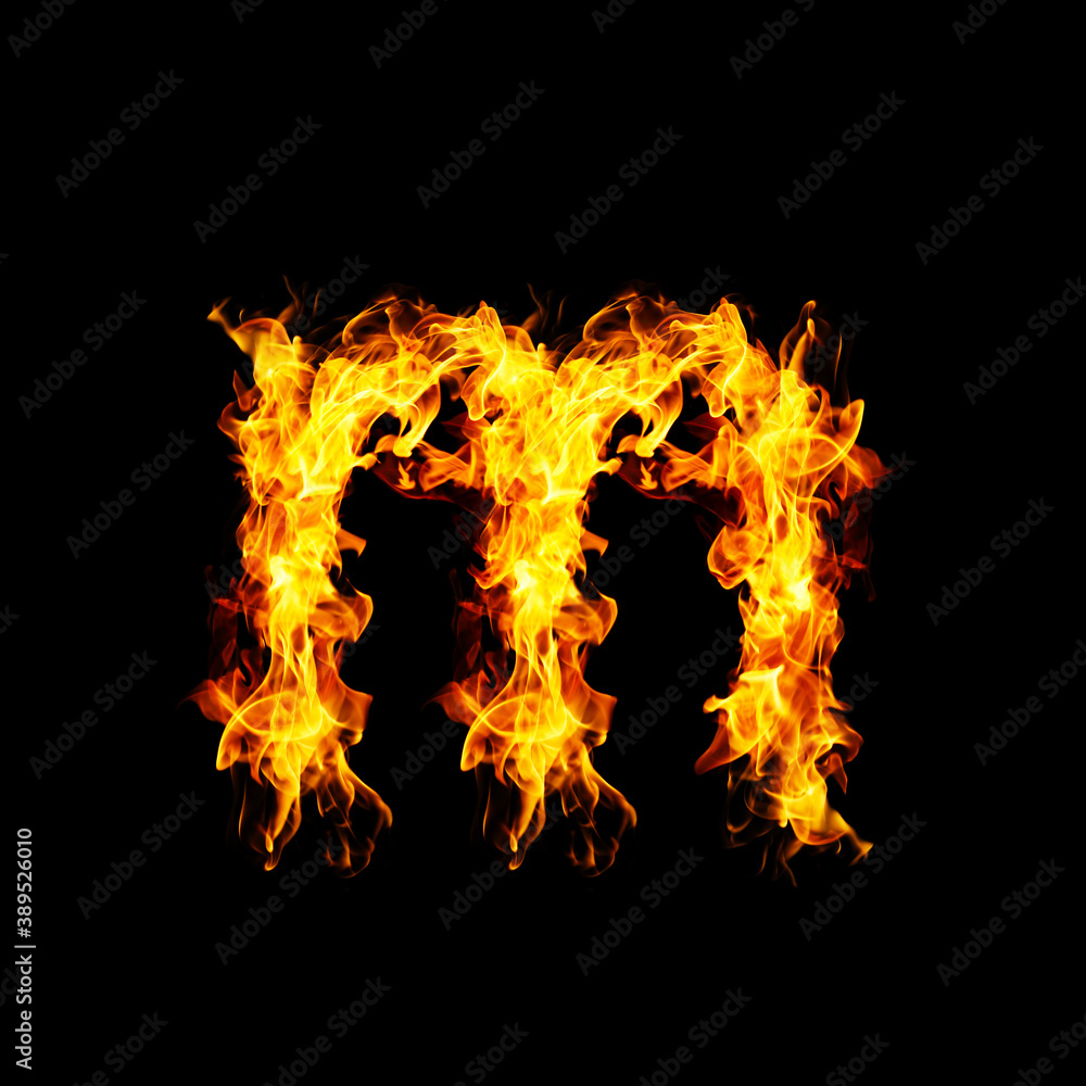 Fire letter M.
