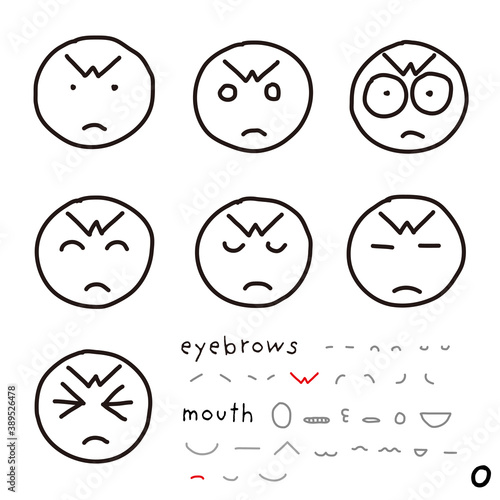 hand-drawn facial expression icon_06_o