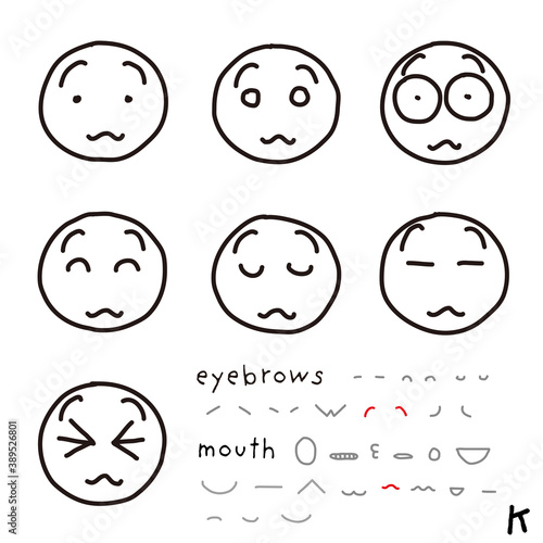 hand-drawn facial expression icon_07_k