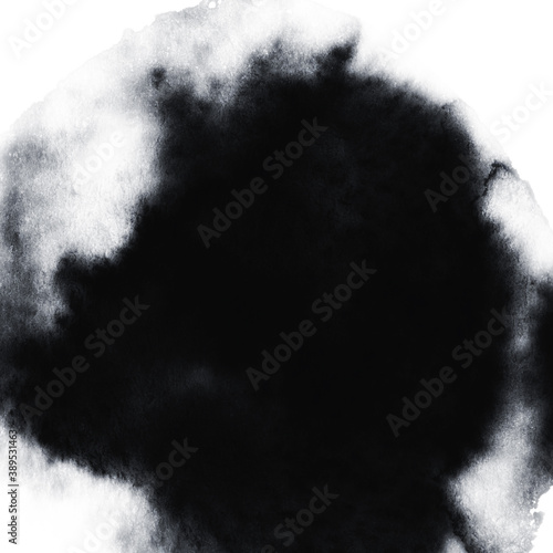 Watercolour black and white texture background
