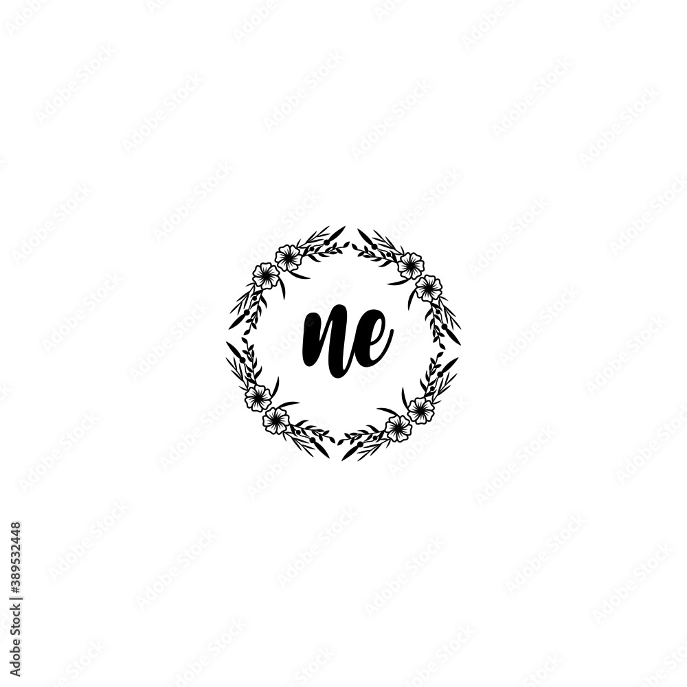 Initial NE Handwriting, Wedding Monogram Logo Design, Modern Minimalistic and Floral templates for Invitation cards
Initial NE Handwriting, Wedding Monogram Logo Design, Modern Minimalistic and Floral templates for Invitation cards