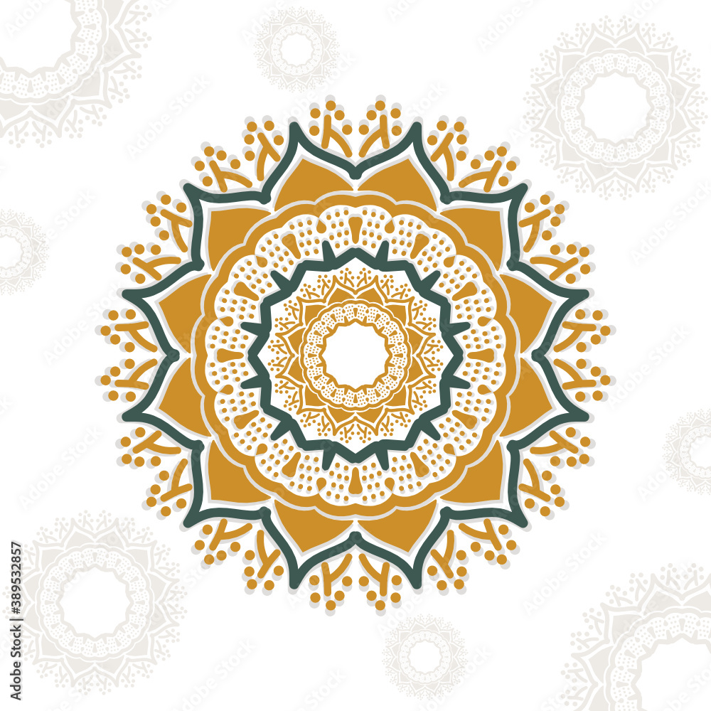 Mandala. Beautiful Vintage decorative elements. Hand drawn background. Islam, Arabic, Indian, ottoman ornamen