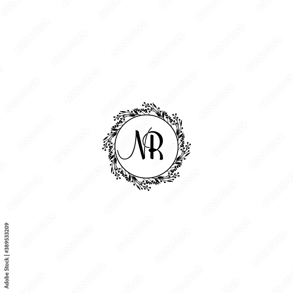 Initial NR Handwriting, Wedding Monogram Logo Design, Modern Minimalistic and Floral templates for Invitation cards
Initial NR Handwriting, Wedding Monogram Logo Design, Modern Minimalistic and Floral templates for Invitation cards