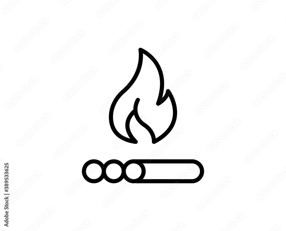 Flat line icon Flat line icon