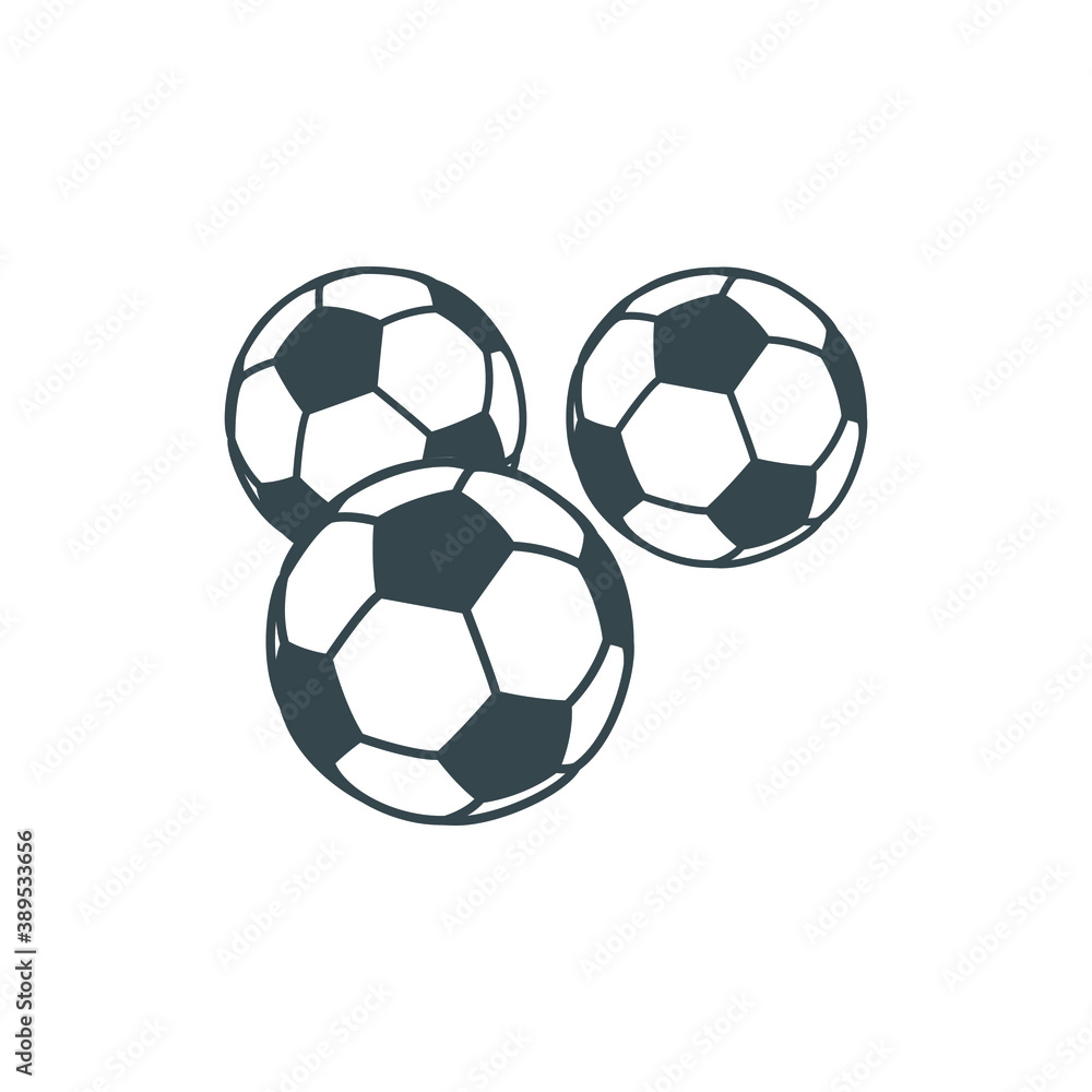 Fototapeta premium football vector in the football stadium, soccer ball in soccer field