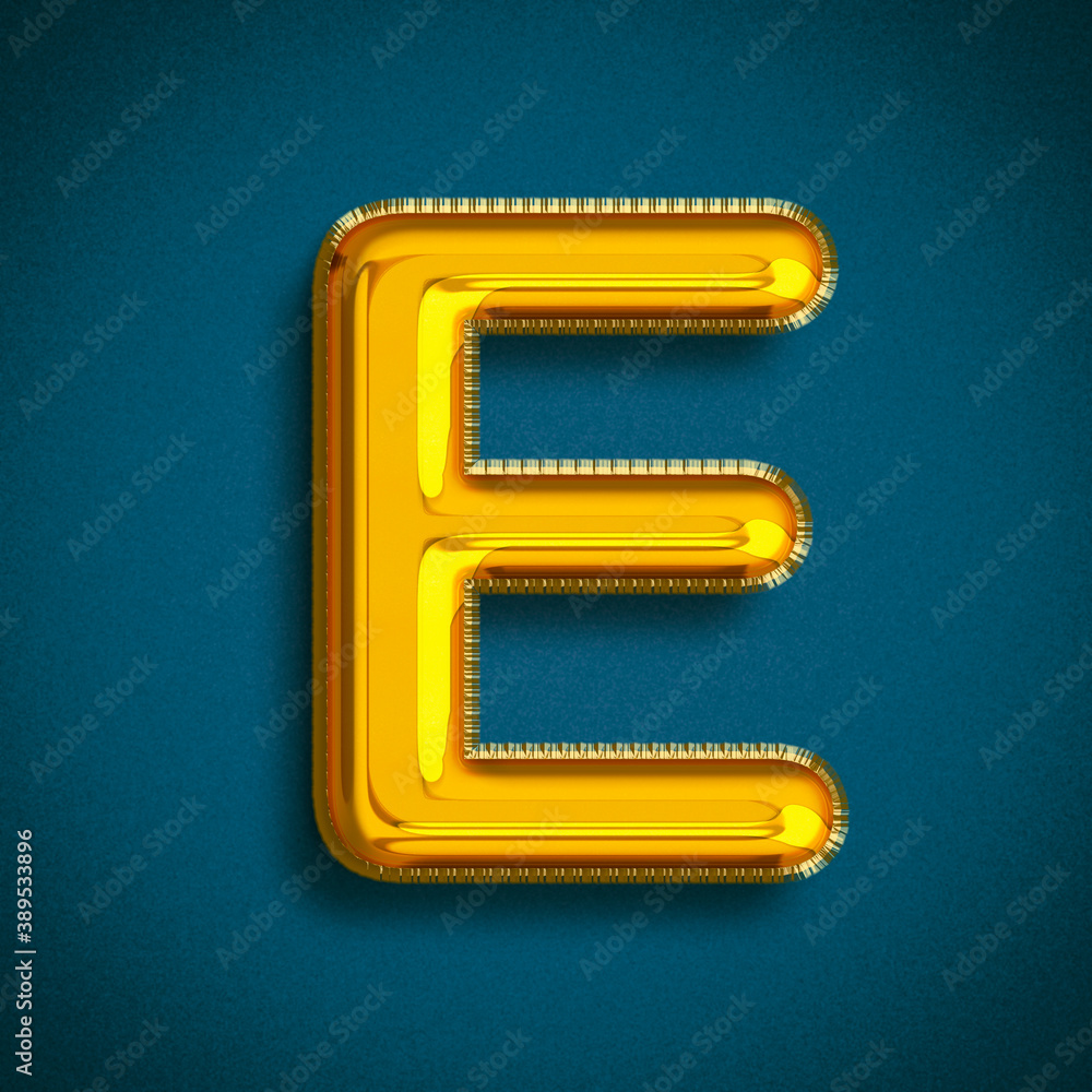 Foil Balloons Gold ABC, Golden Balloons A letter alphabeth. Gold type Balloons for Text, Letter, new year, holiday, birthday, celebration. 3D Rendering Foil Balloons Gold ABC, Golden Balloons A letter alphabeth. Gold type Balloons for Text, Letter, new year, holiday, birthday, celebration. 3D Rendering