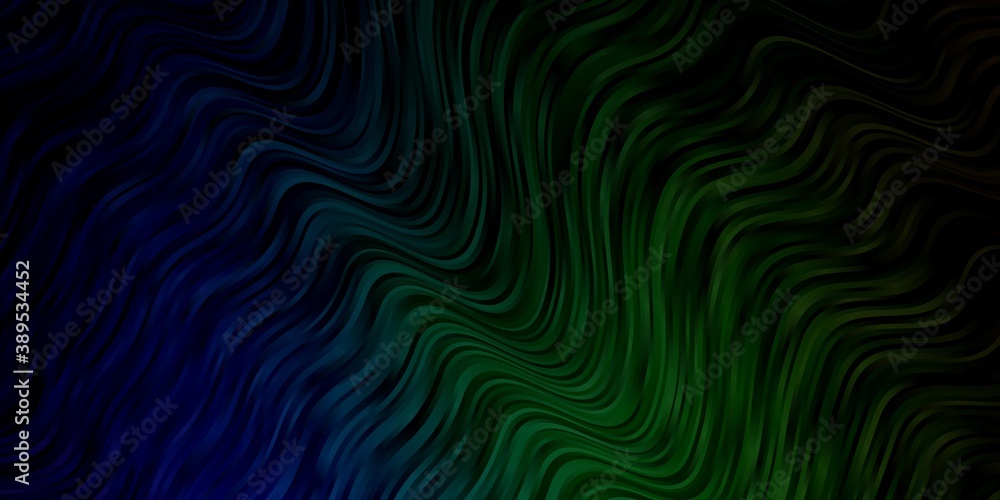 Light Blue, Green vector background with bent lines. Light Blue, Green vector background with bent lines.
