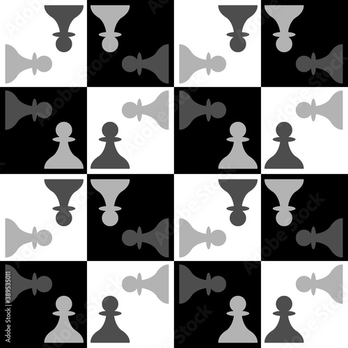 Seamless pattern with Chess...