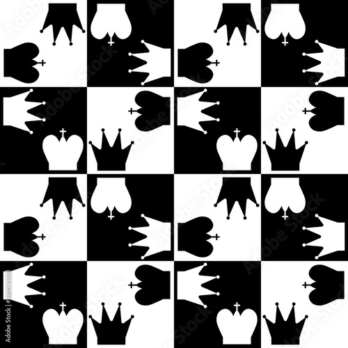 Seamless pattern with Chess...