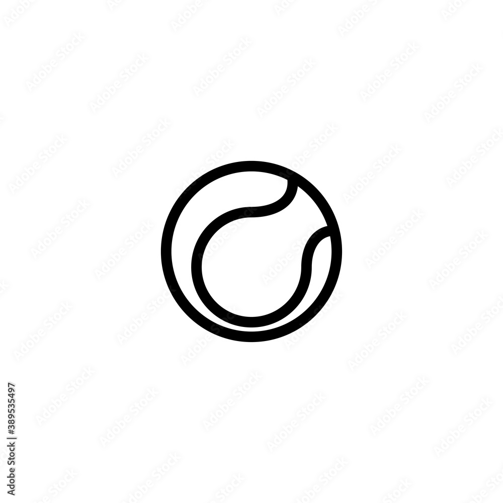 tennis ball icon vector symbol template tennis ball icon vector symbol template