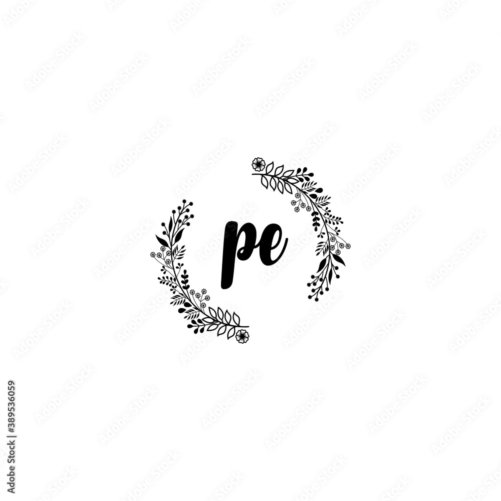 Initial PE Handwriting, Wedding Monogram Logo Design, Modern Minimalistic and Floral templates for Invitation cards
Initial PE Handwriting, Wedding Monogram Logo Design, Modern Minimalistic and Floral templates for Invitation cards