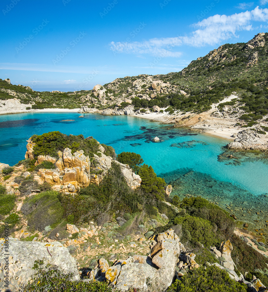 Cala Corsara, isola Spargi, Arcipelago di La Maddalena