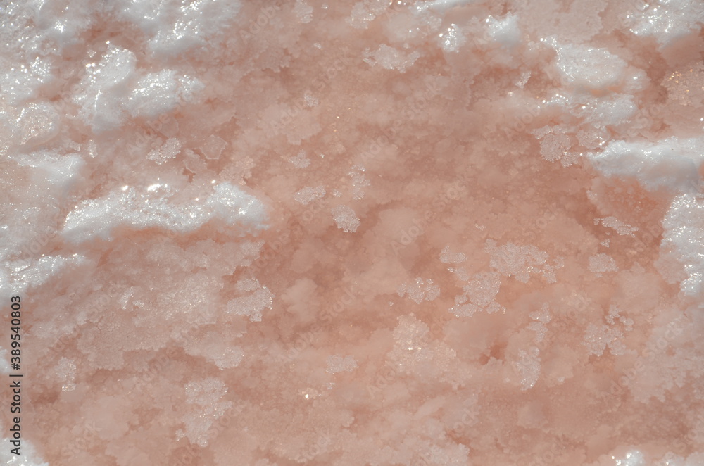 Fototapeta premium pink salt lake for aroma procedure