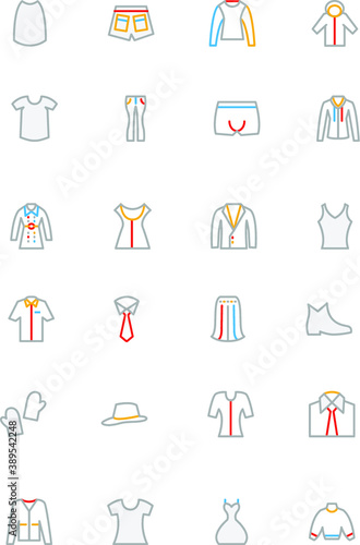 
Clothes Vector Icons 
