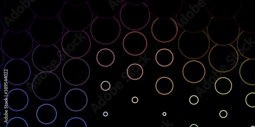 Dark Blue, Yellow vector template with circles.