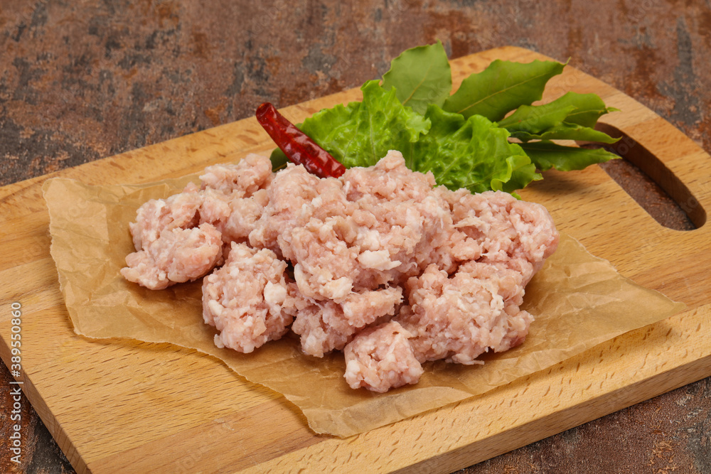 Homemade pork minced meat for cooking Homemade pork minced meat for cooking