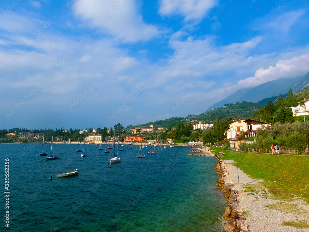 High mountains and lake Garda,Italy, Europe