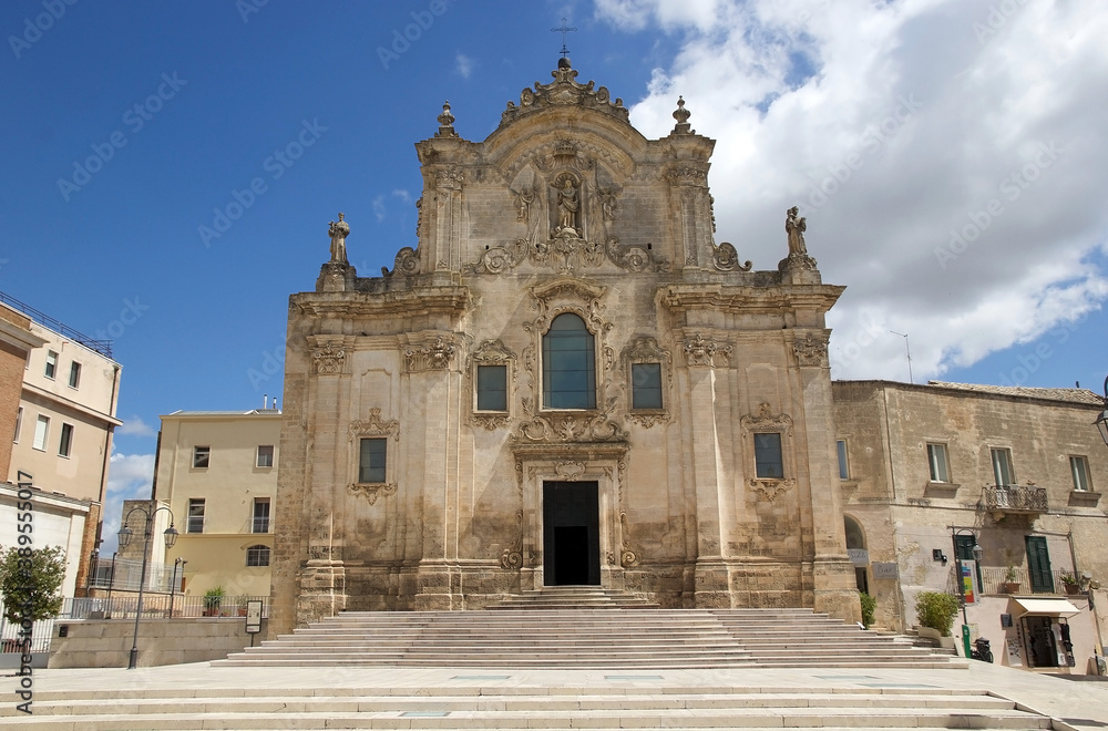 St Francis Church at the Sassi of Matera, Matera, Italy