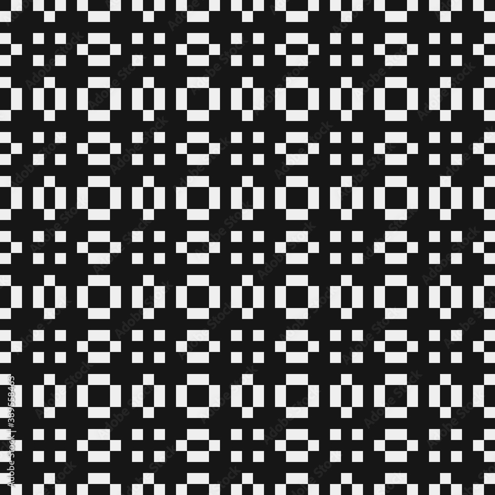 Fototapeta premium Abstract Cross Pattern Dots Logo generative computational art illustration