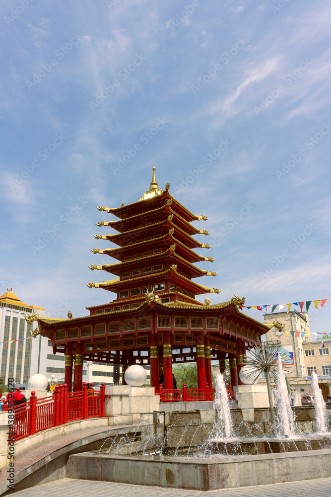 Obraz premium Pagoda Seven Days in Elista