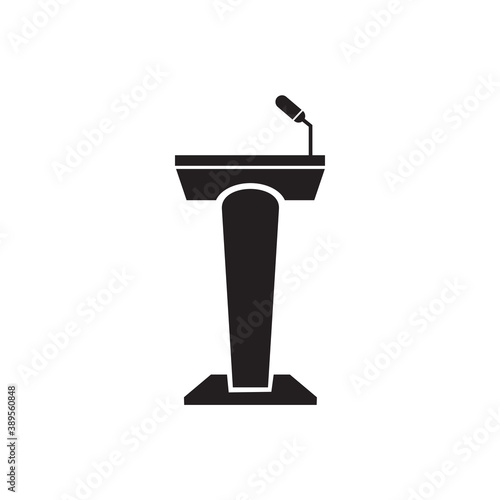 Podium rostrum icon logo design template