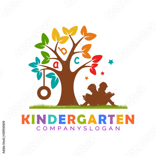 kindergarten logo concept