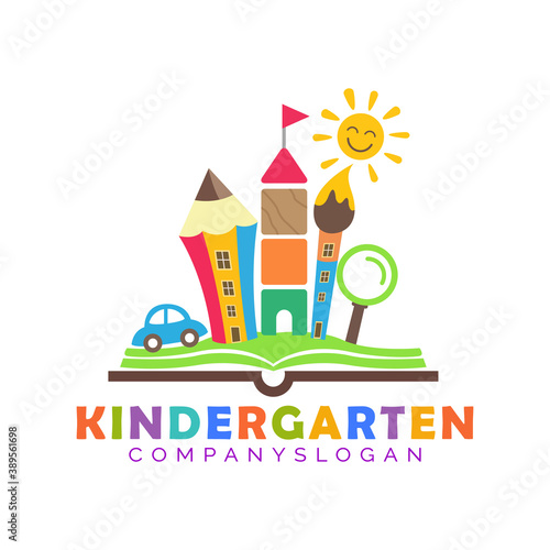 kindergarten logo concept