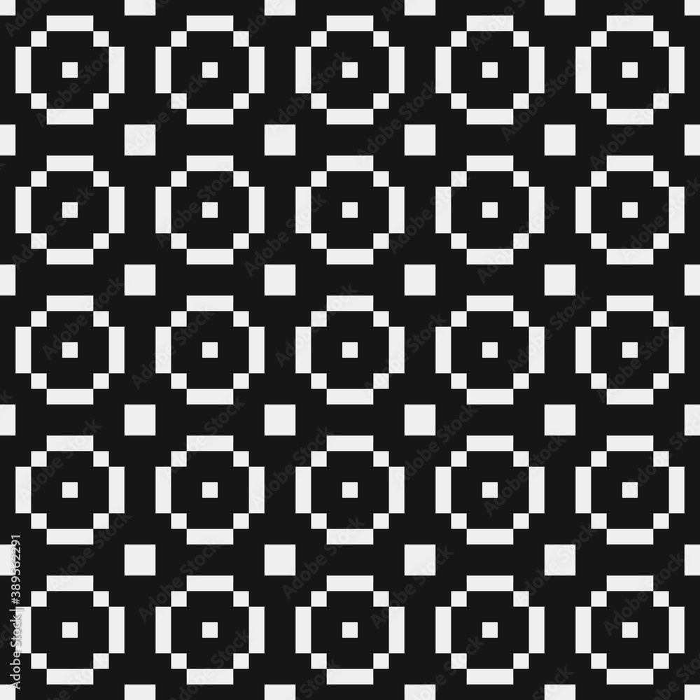 Fototapeta premium Abstract Cross Pattern Dots Logo generative computational art illustration