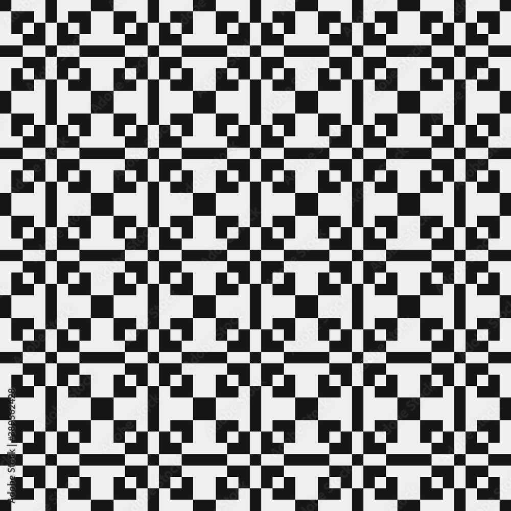 Fototapeta premium Abstract Cross Pattern Dots Logo generative computational art illustration