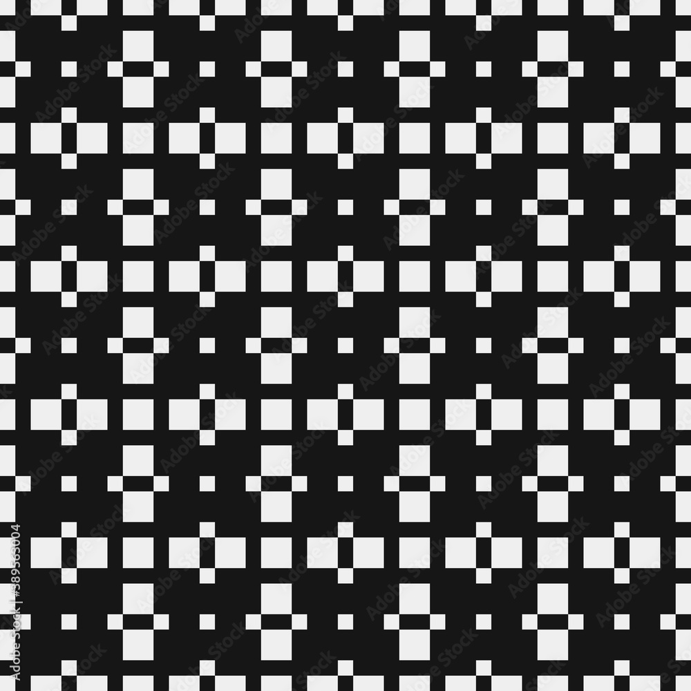 Fototapeta premium Abstract Cross Pattern Dots Logo generative computational art illustration