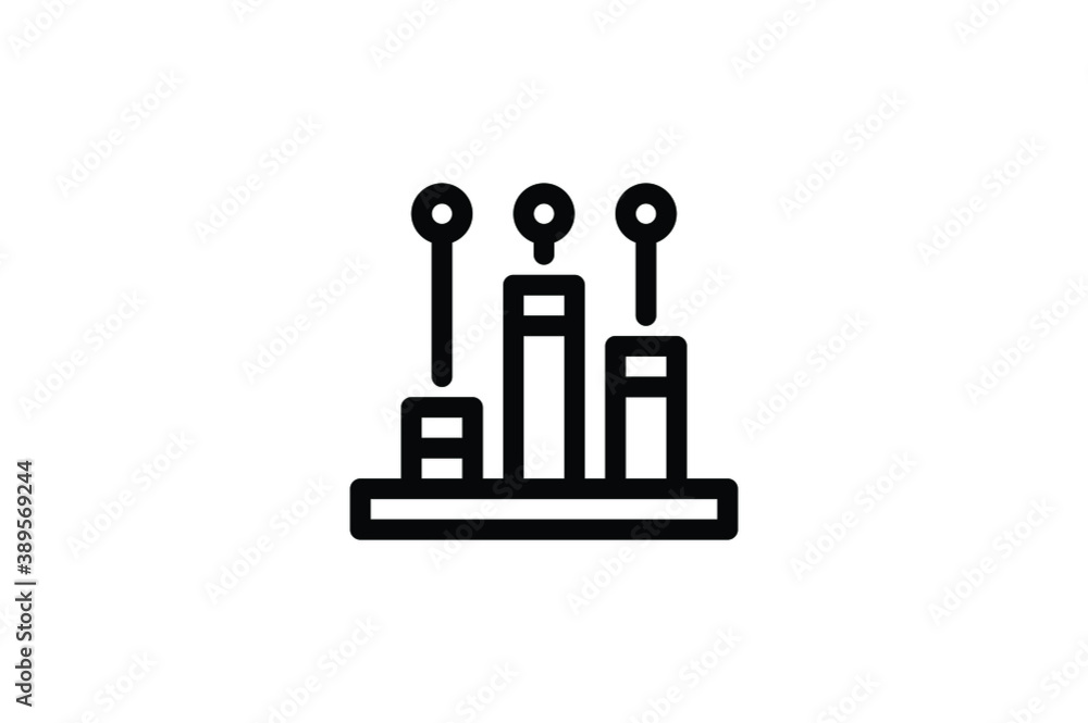 Project Management Icon - Project Statistic Project Management Icon - Project Statistic
