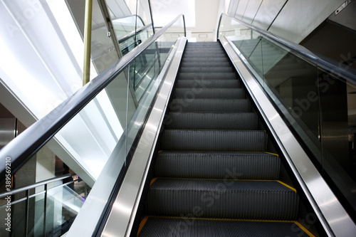 escalator in a building