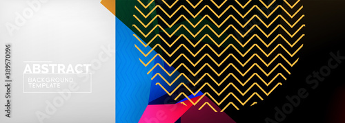 Low poly 3d geometric shapes, minimal abstract background. Vector illustrations for covers, banners, flyers and posters and other