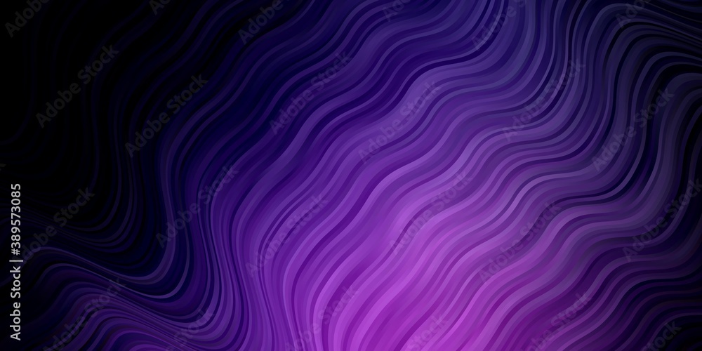 Dark Purple, Pink vector backdrop with bent lines. Dark Purple, Pink vector backdrop with bent lines.