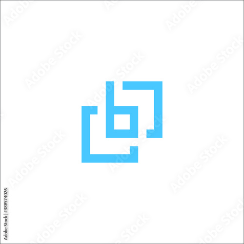 Letter B technology smart and modern a slick logo for a web and mobile app growth platform. © edge