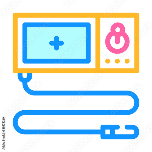 endoscope tool color icon vector illustration sign