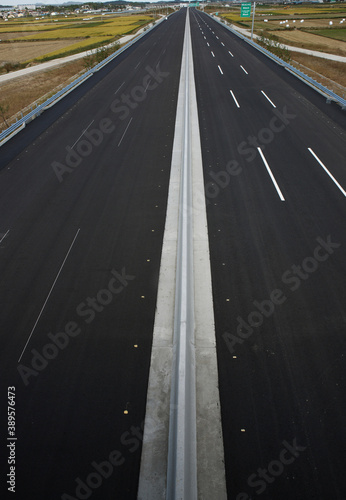 car driving on highway