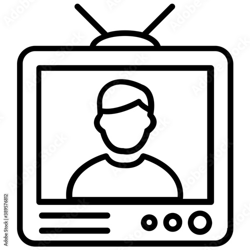 
A retro style tv set with antennas 

