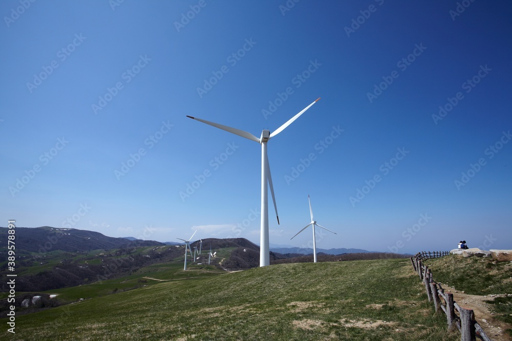 Fototapeta premium Wind Turbines in south korea