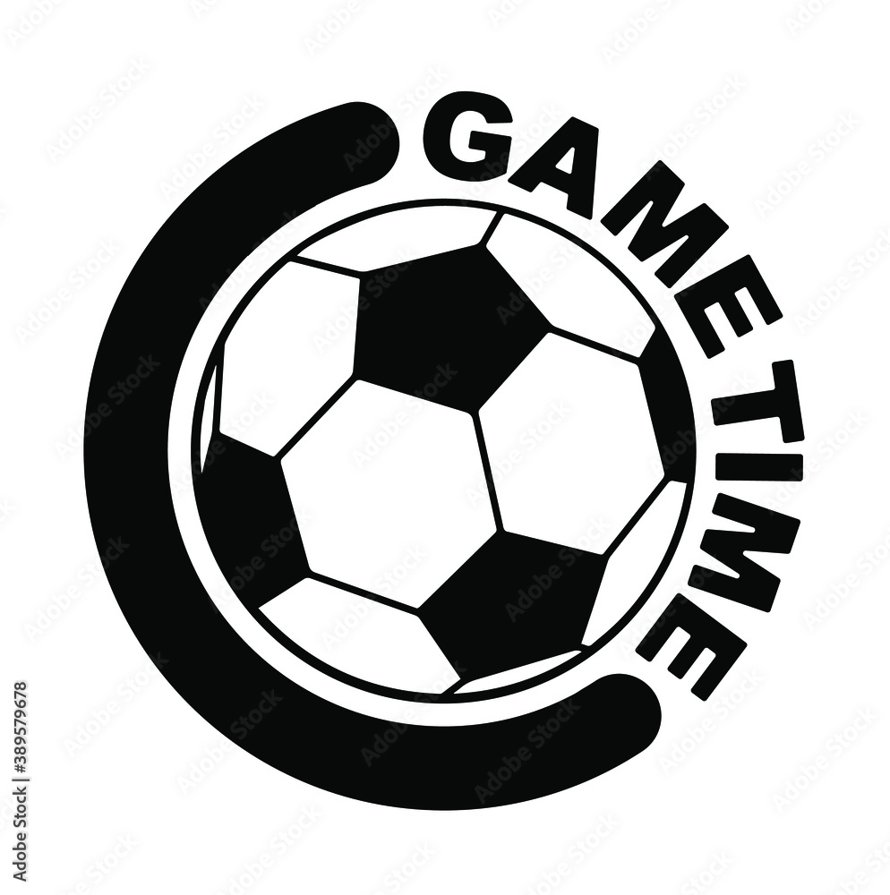 Game time with font design. Game time with font design.