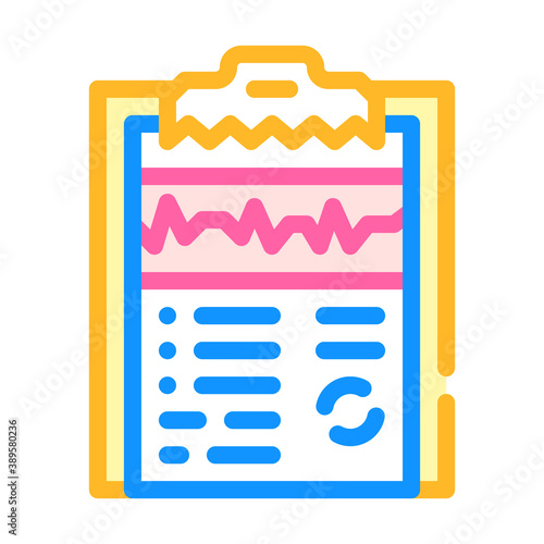 medical card color icon vector illustration sign