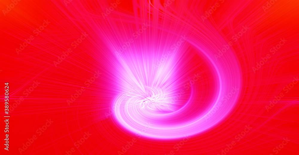 Beautiful abstract intertwined glowing 3d fibers forming a shape of sparkle, flame, flower, interlinked hearts. Bright red and pink colors. Illustration Beautiful abstract intertwined glowing 3d fibers forming a shape of sparkle, flame, flower, interlinked hearts. Bright red and pink colors. Illustration