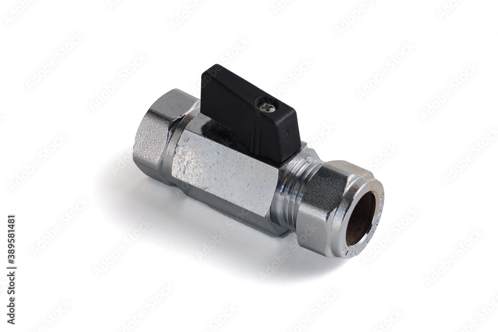 Ball valve. Isolated on white.