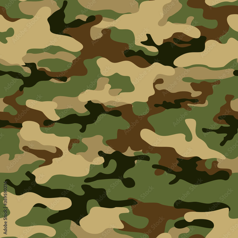 Fototapeta premium Camouflage. Seamless pattern. Abstract camo. Print