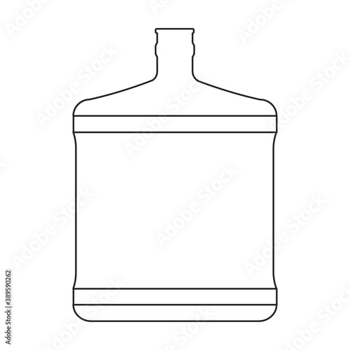 Bottle vector icon.Realistic vector icon isolated on white background bottle.