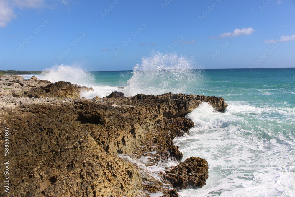 Fototapeta premium Falaise en Guadeloupe