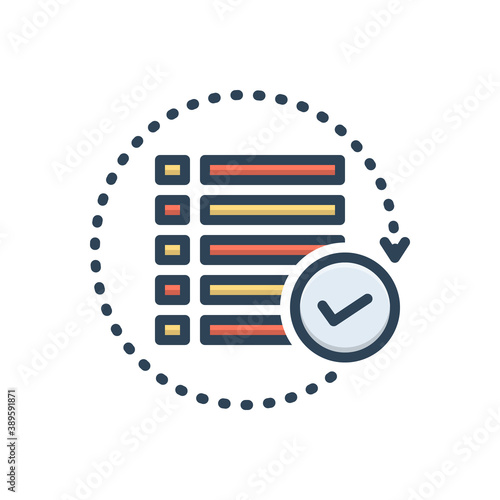 Color illustration icon for all