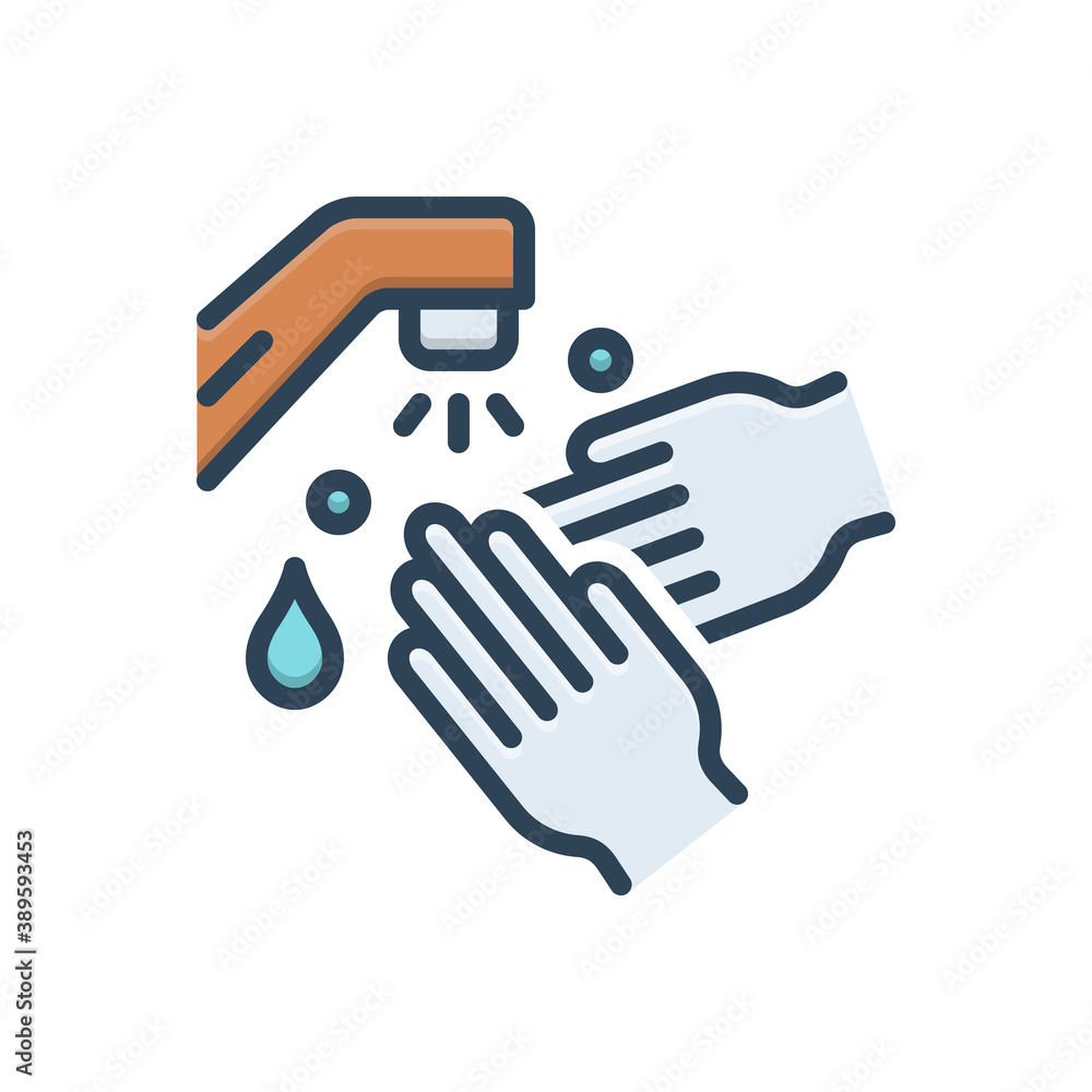 Obraz premium Color illustration icon for essential