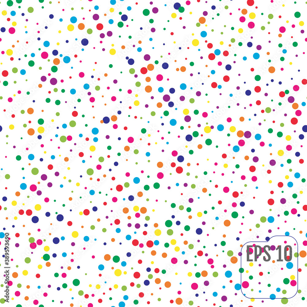 Seamless Pattern with Colorful polka dots Seamless Pattern with Colorful polka dots