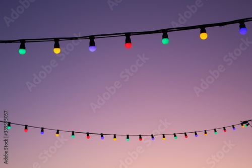 Guirlandes d'une soirée d'été